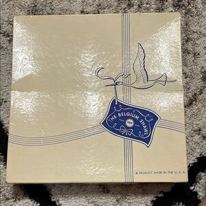 VINTAGE!! The Belgium Shawl - pink shawl and box NWT